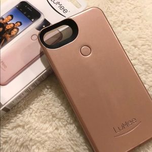 LuMee Two Rose Gold Light Up Selfie Case